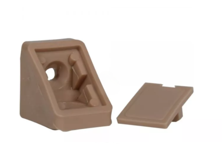 Уголок мебельный одинарный Sigma пластиковый на два самореза Бук (713740) - фото 1 Уголок мебельный одинарный Sigma пластиковый на два самореза Бук (713740) - фото 1