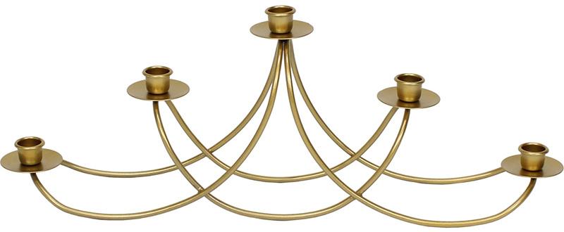 Подсвечник металлический Ravenna Гармония на 5 свечей 56 см Золото (BD-TY1-218)