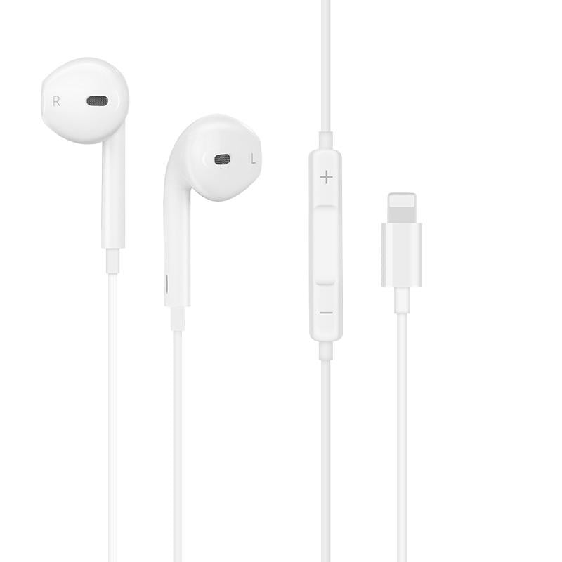 Наушники проводные Hoco L7 Plus Lightning White (21031) Наушники проводные Hoco L7 Plus Lightning White (21031)
