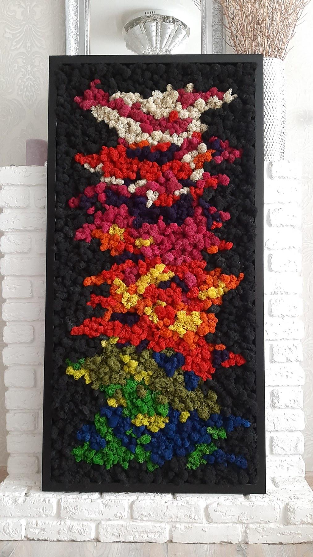 Картина из мха Organic Design Ягель 821 120x60 см (821-120-60) Картина из мха Organic Design Ягель 821 120x60 см (821-120-60)