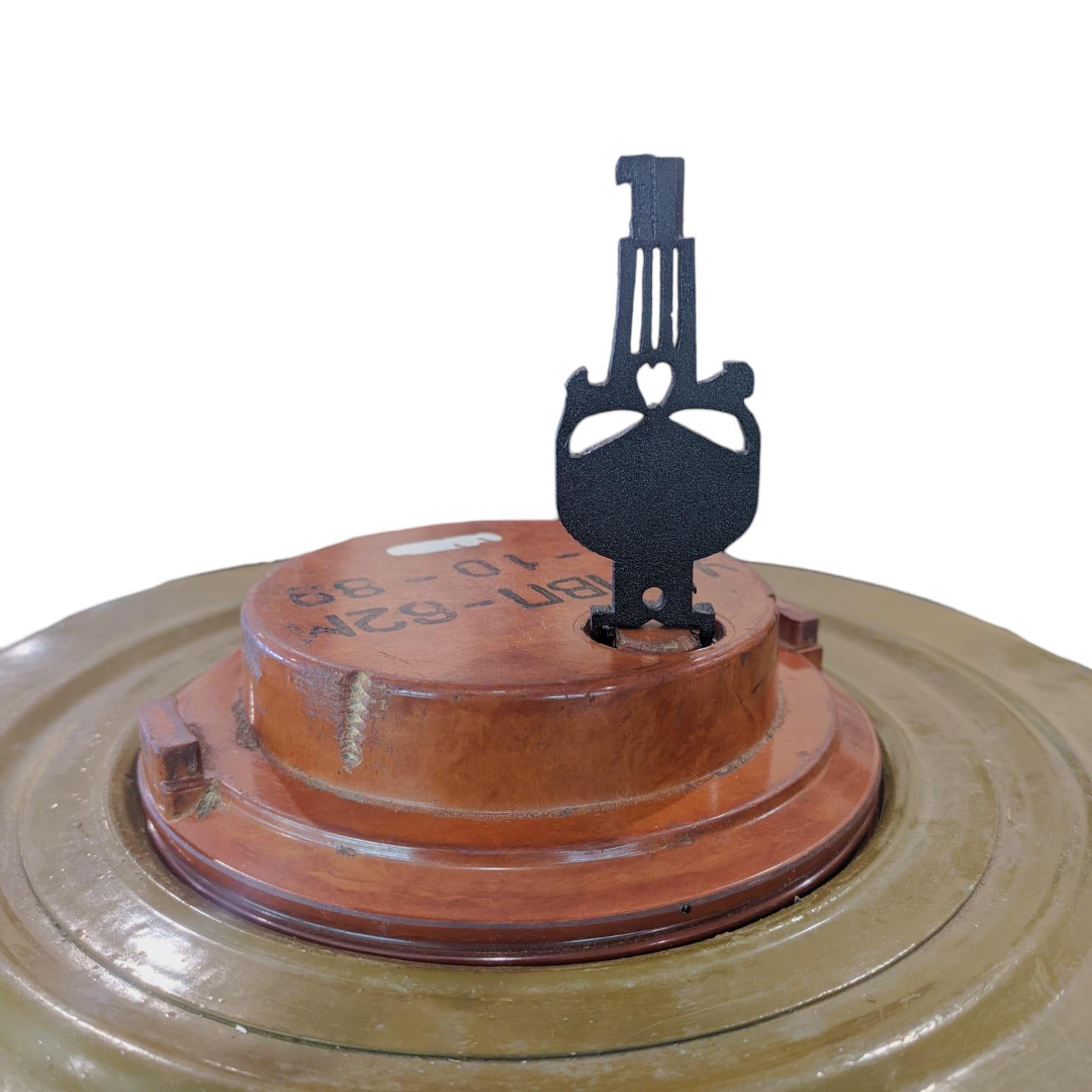 Ключ саперный Punisher с кольцом и цепочкой Черный (utp018) - фото 3