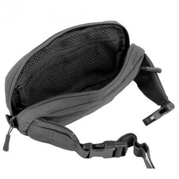 Сумка на пояс Mil-Tec Fanny Pack Molle 235х60х120 мм Black (13512502) - фото 2