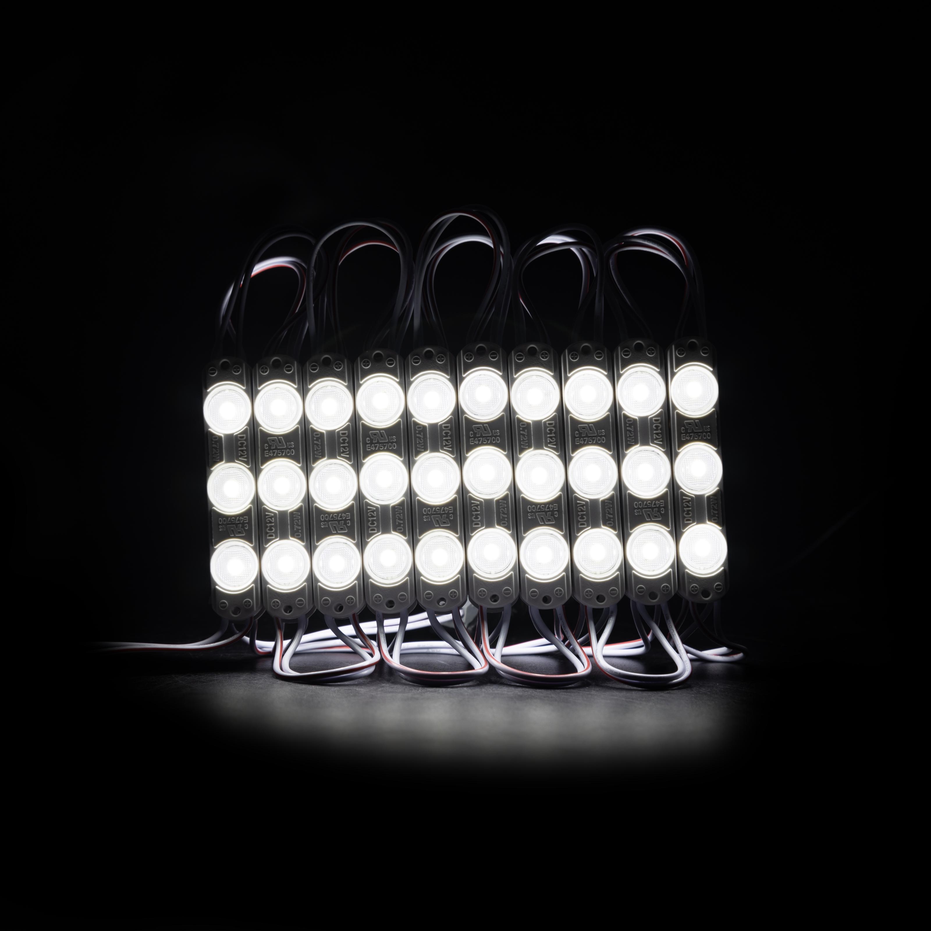 Светодиодный модуль Prolum T1 SMD2835 3 LED 12V 0,72W IP66 с линзой Белый (321008) - фото 2 Светодиодный модуль Prolum T1 SMD2835 3 LED 12V 0,72W IP66 с линзой Белый (321008) - фото 2