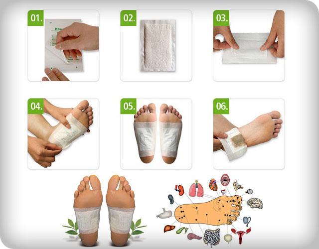 Пластир на стопи Kiyome Kinoki Cleansing Detox Foot Pads 10 шт. - фото 3