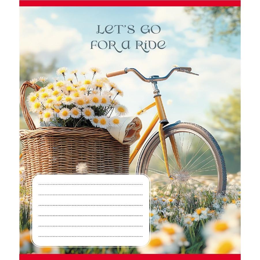 Шкільний зошит Велосипед 096-630091K-5 в клітинку 96 аркушів (RLT55421)