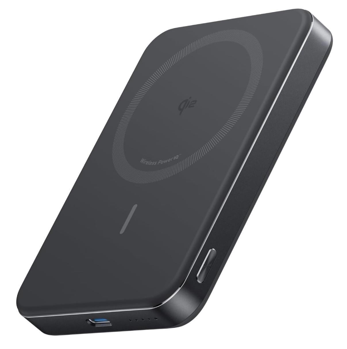 Повербанк Anker Ultra-Slim 10000 mAh MagGo Qi2 15W с ультрабыстрой зарядкой MagSafe Black