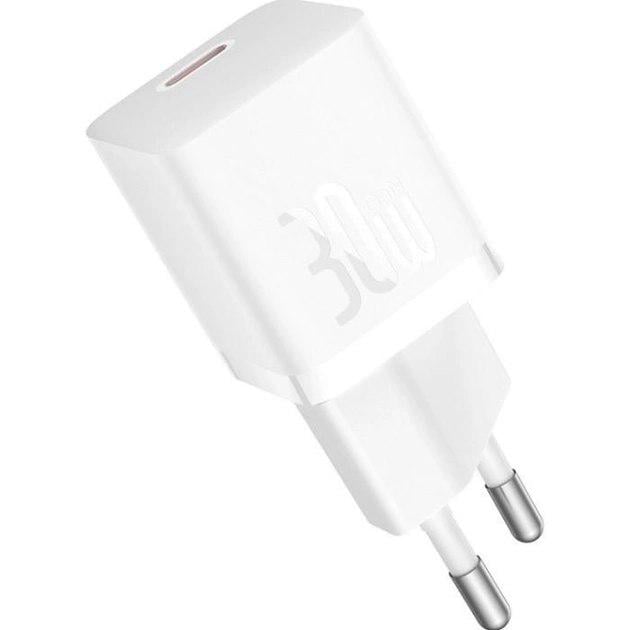 Зарядное устройство BASEUS GaN5 Fast Charger Mini 1C 30W White (CCGN070502) - фото 1