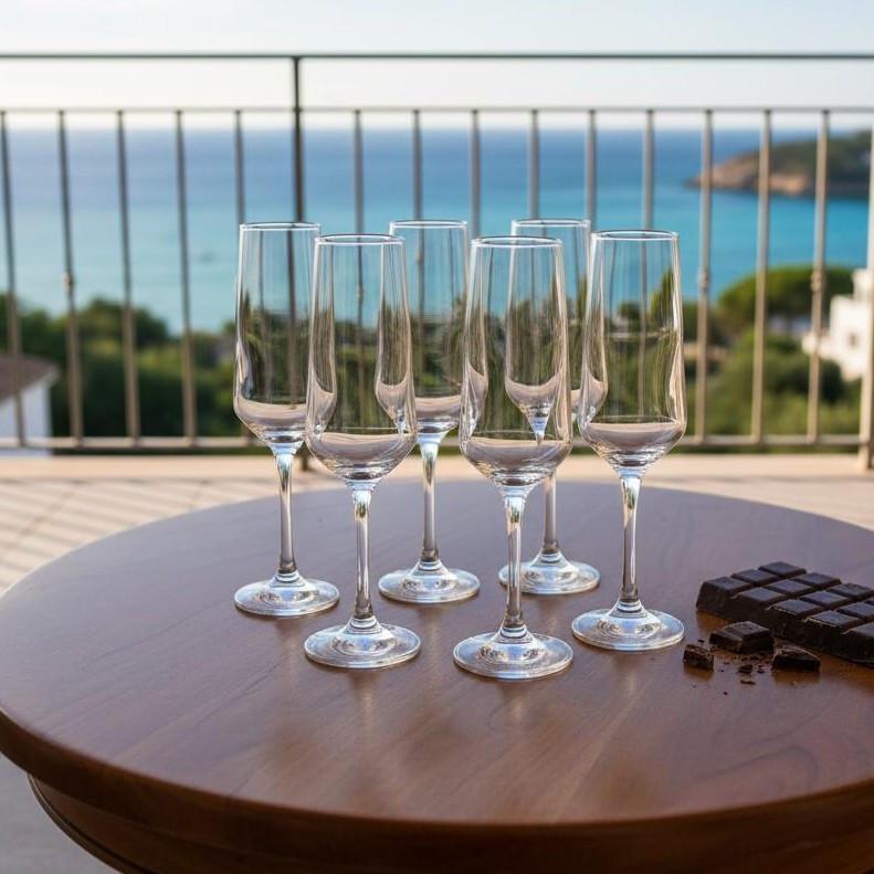 Набор бокалов для шампанского Pasabahce Ivory 210 мл 6 шт.