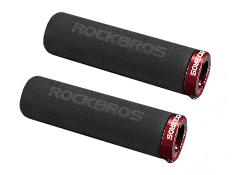 Грипсы Rockbros Foam Grip пенные с красными замками (1315821744)