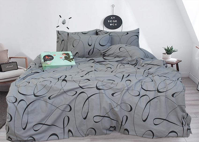 Комплект постельного белья TAGtekstil двуспальный наволочки 50x70 см (R4047grey) Комплект постельного белья TAGtekstil двуспальный наволочки 50x70 см (R4047grey)