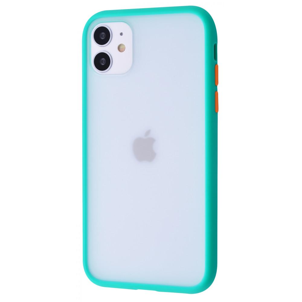 Чехол PRC Shadow Matte case PC/TPU для iPhone 11 Mint Green