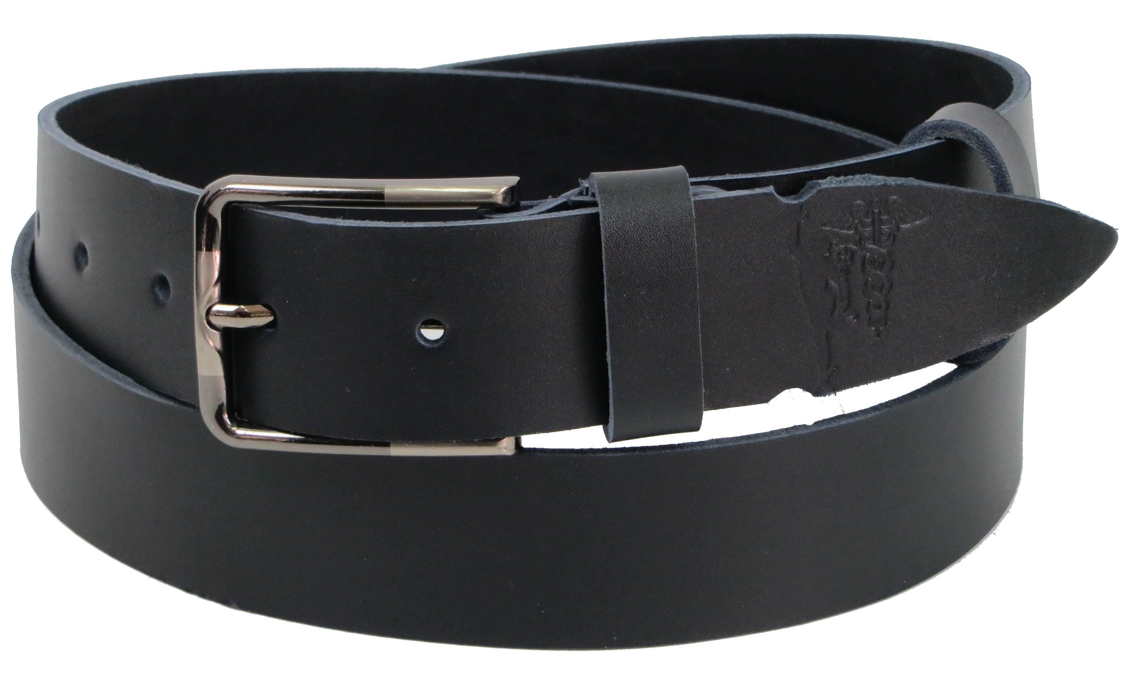 Ремень мужской Skipper кожаный Синій (1292-38)