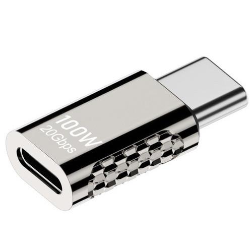 Адаптер-перехідник SUNROZ OTG USB Type-C M/F USB 4.0 20Gbps 4K/8K Zinc Style-1 (A48625)