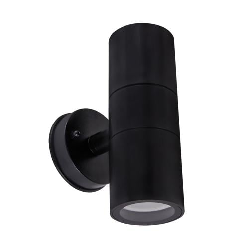 Cветильник Strühm GORDON IP54 настенный накладной пластик круглый 2xGU10 Черный (STR-03937)