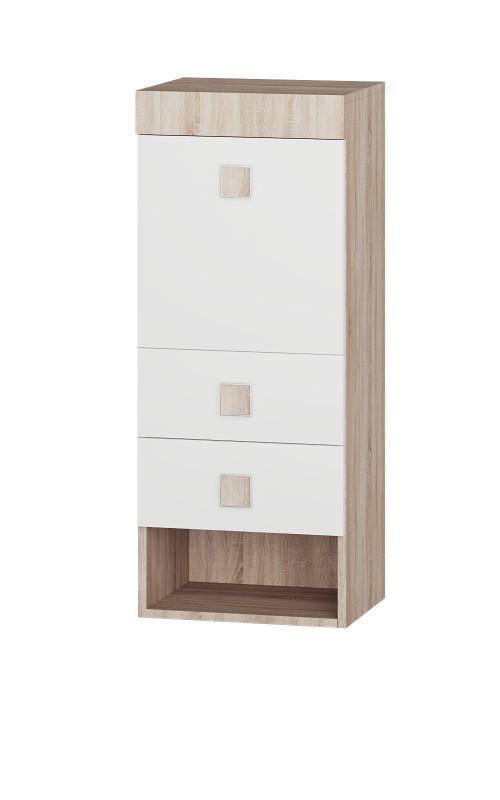 Пенал надстройка Еверест Соната Сонома/Белый