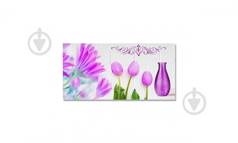 Наклейка вінілова на стіл Zatarga  "Вази та Тюльпани" 600х1200 мм (Z181319st)