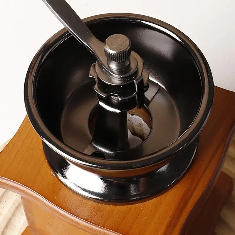 Кофемолка ручная с деревянным ящиком и регулировкой степени помола в винтажном стиле с керамическими жерновами (780500) - фото 6