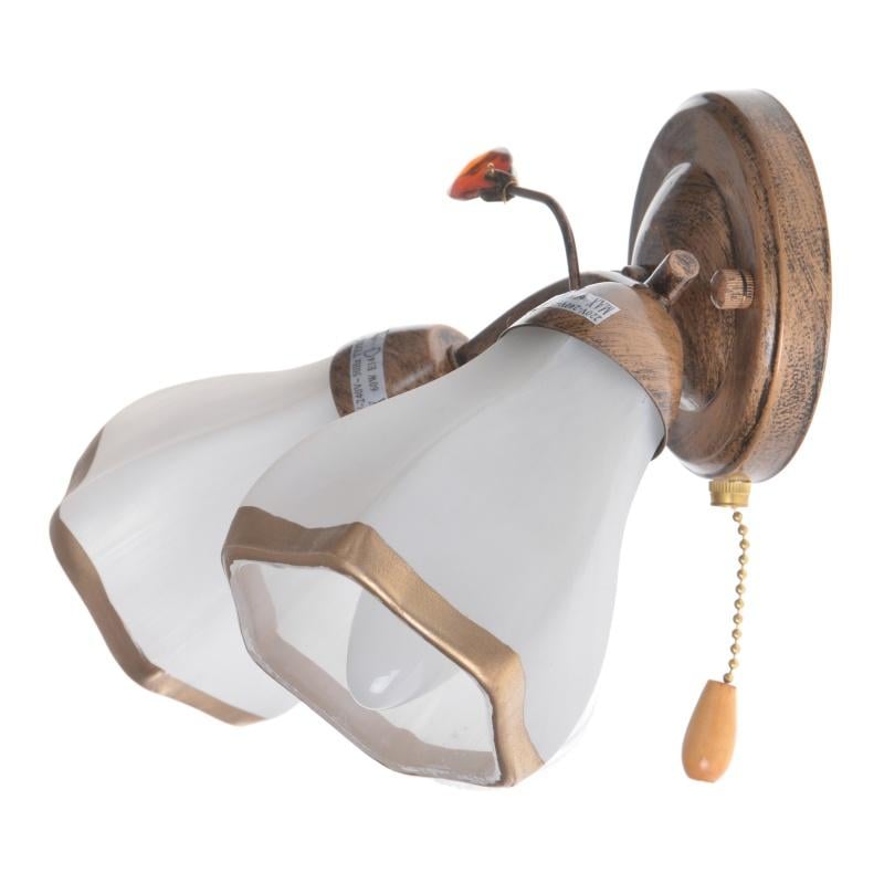 Бра настенное накладное Brille LK-151W/2 с выключателем классическое