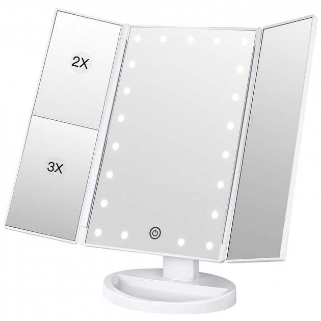 Зеркало косметическое Superstar Magnifying Mirror с LED подсветкой - фото 3