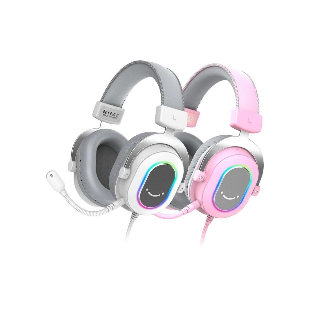 Навушники Fifine H6 RGB 7.1 Pink (H6P) - фото 4