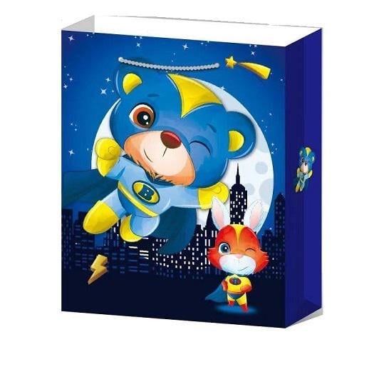 Подарочный пакет Stenson R94915-S Superheroes 3D 18х23х10 см (20359392)