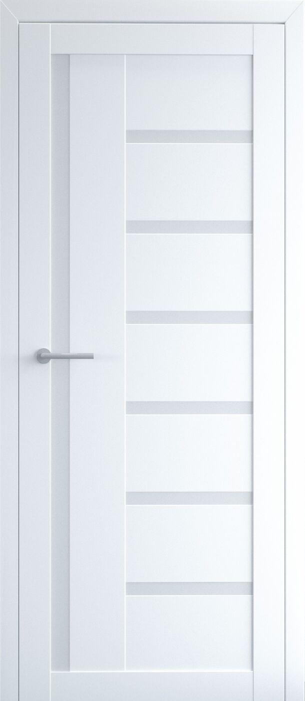 Дверное полотно Luxdoors Мадрид 70х200 см Белый/Стекло сатин (149016)