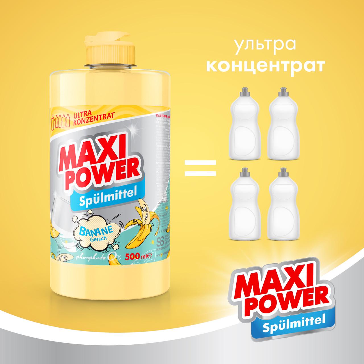 Средство для мытья посуды Maxi Power Банан 500 мл (2451018933) - фото 4