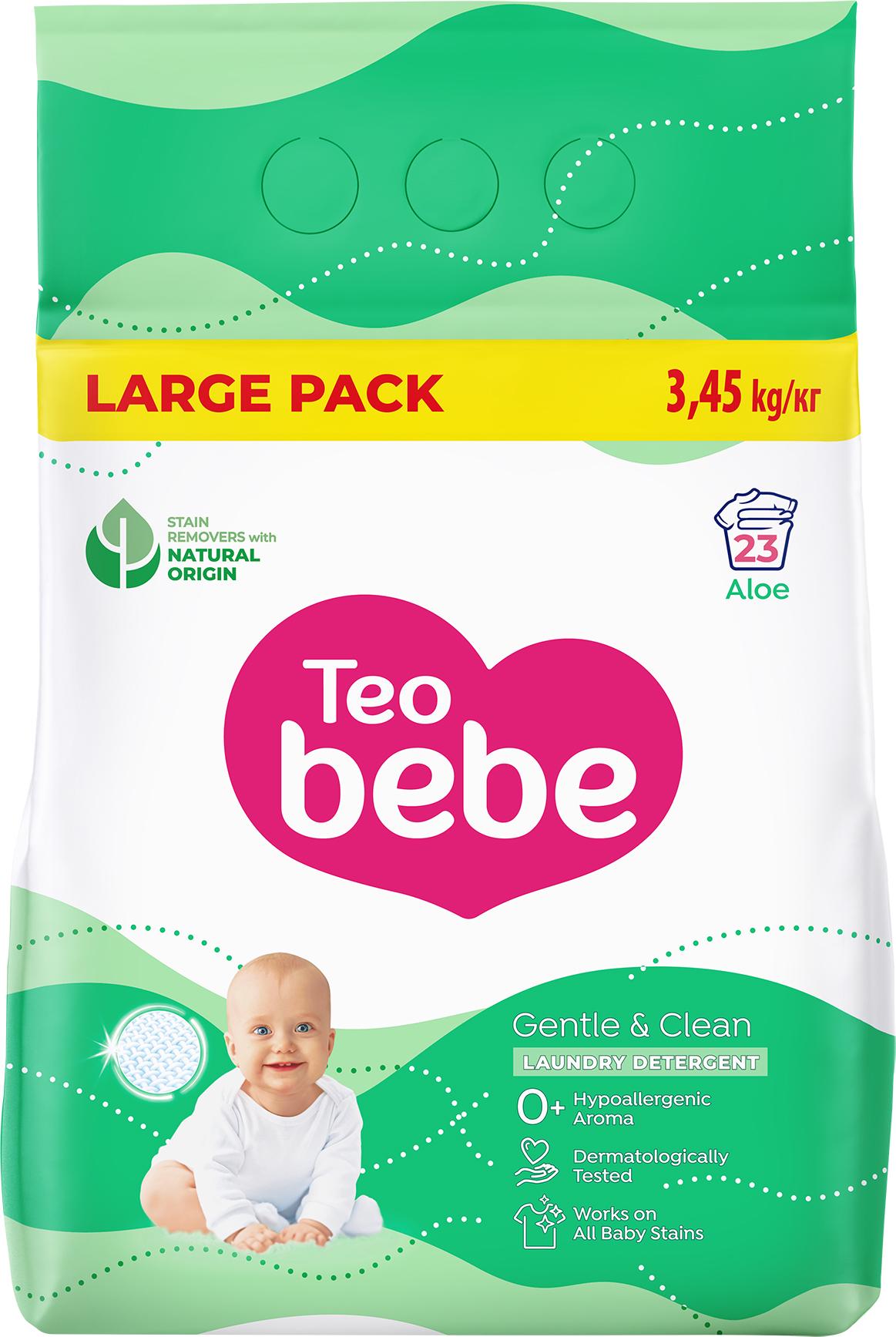 Стиральный порошок Teo Bebe Gentle & Clean Aloe 3,45 кг (14757)