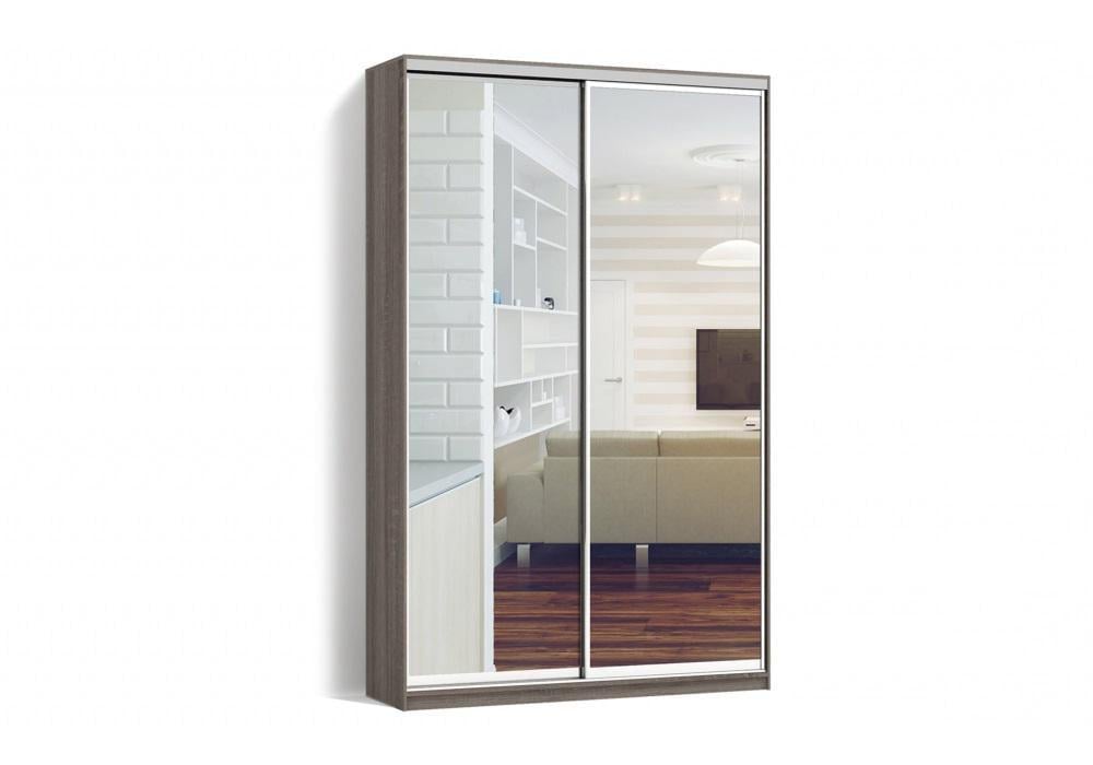 Шафа-купе Luхe 2 двері Дзеркало/Дзеркало CLS-III 1200х2300х450 мм Дуб трюфель (11915)