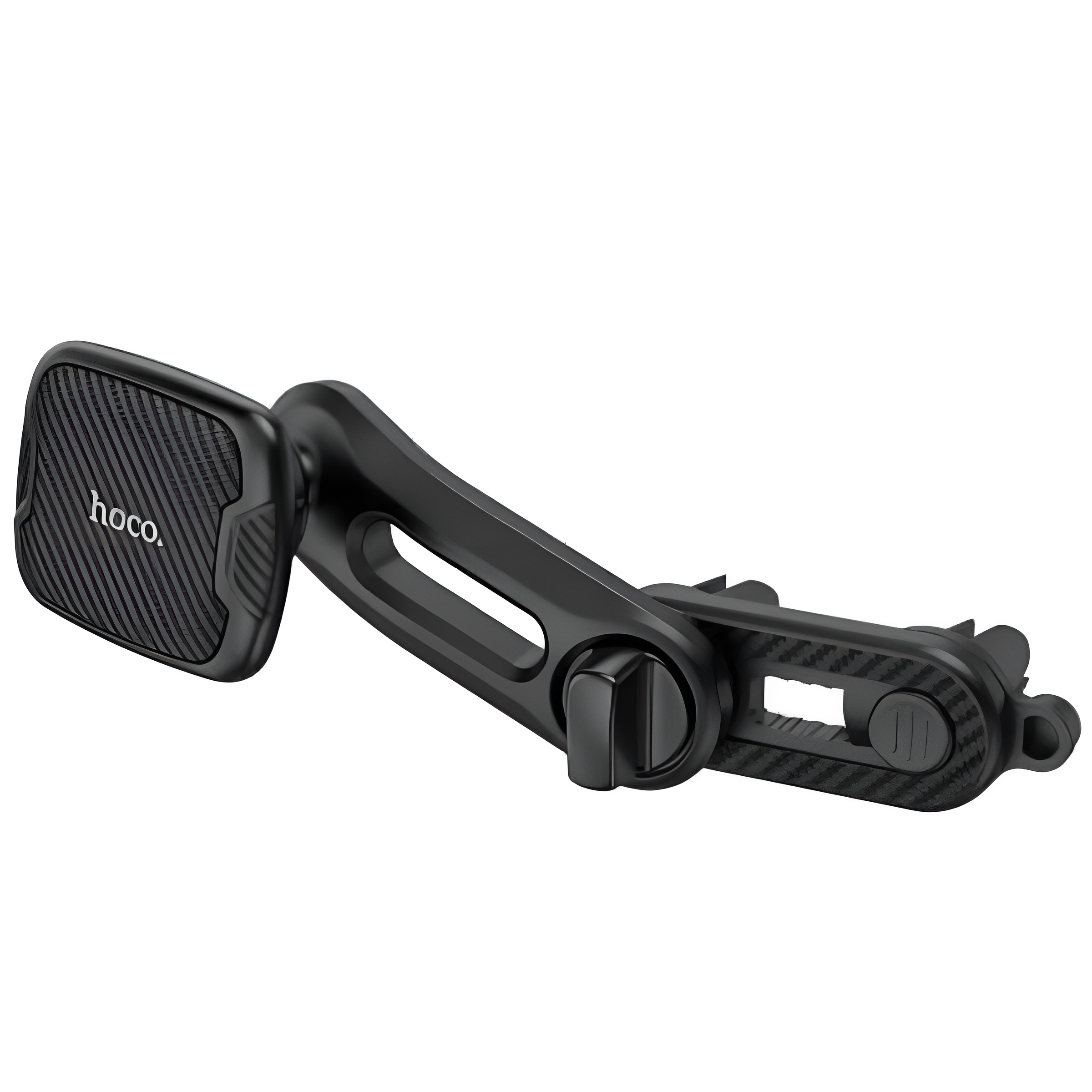 Тримач для смартфона Hoco CA68 Sagittarius Series Double Air Outlet Magnetic Black (6931474725462) - фото 2