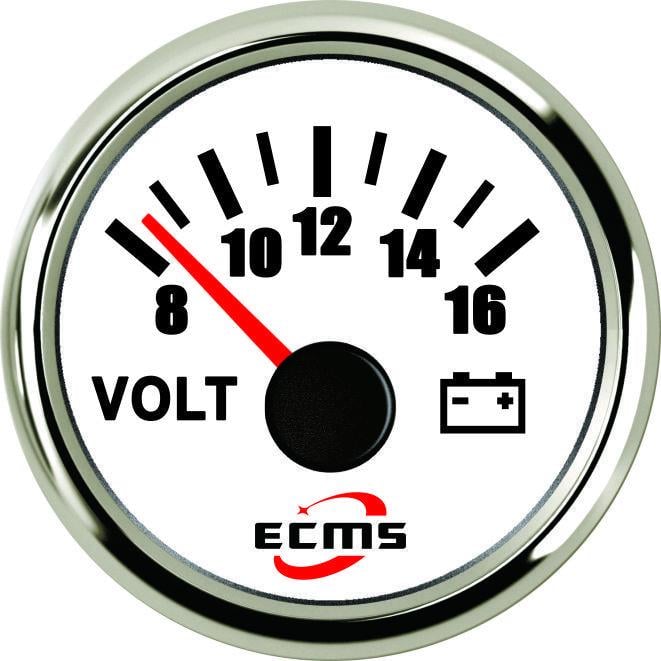 Вольтметр Ecms Білий (1504242424)