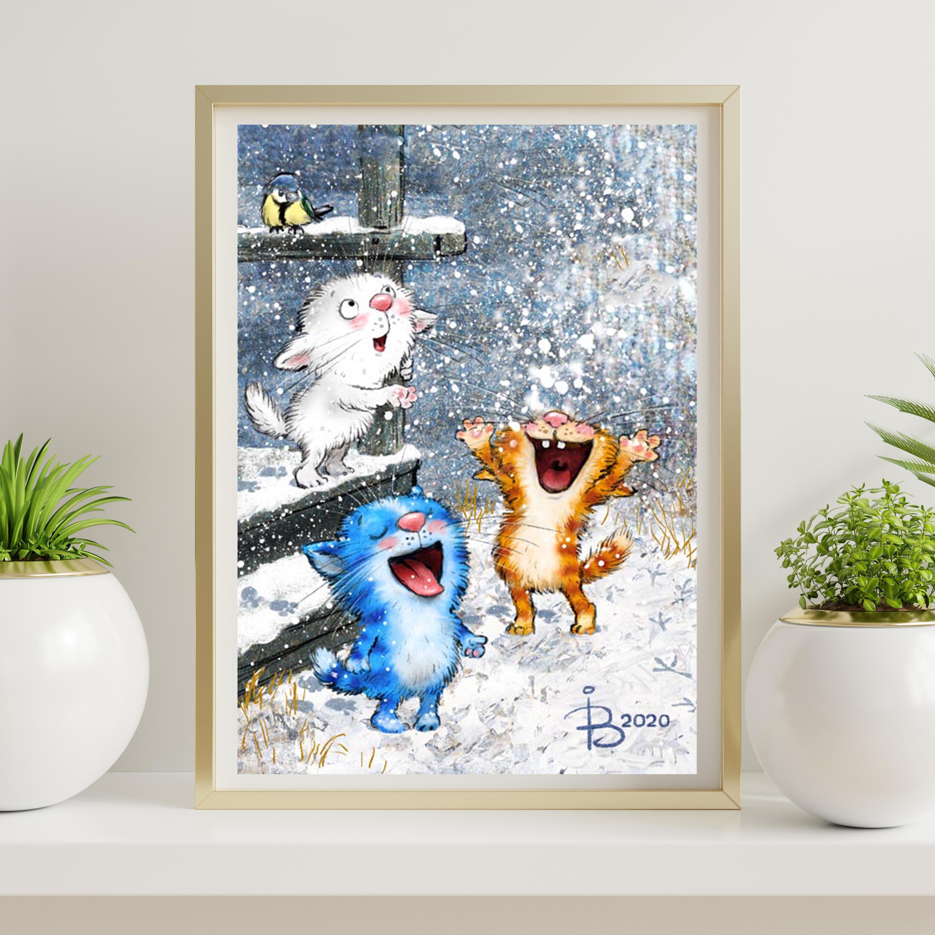 Постер Первый снег формат А-1 (rinaz_20201633033_Poster)