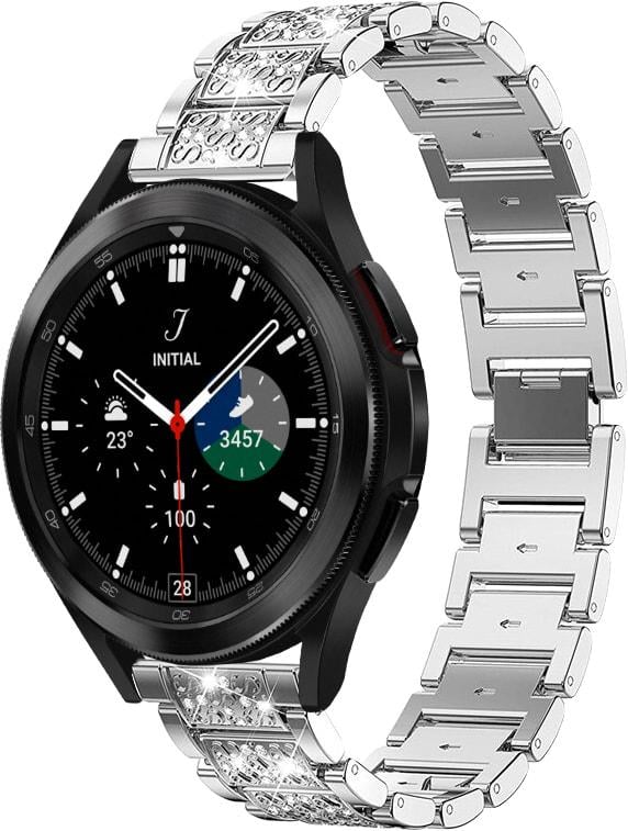 Браслет металлический Glam для Galaxy Watch 4 Classic 46 мм Silver (32795-59)