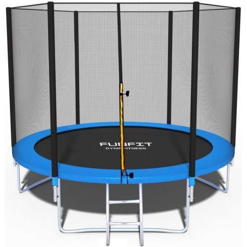 Батут Funfit 252 см с внешней сеткой Синий (2832)