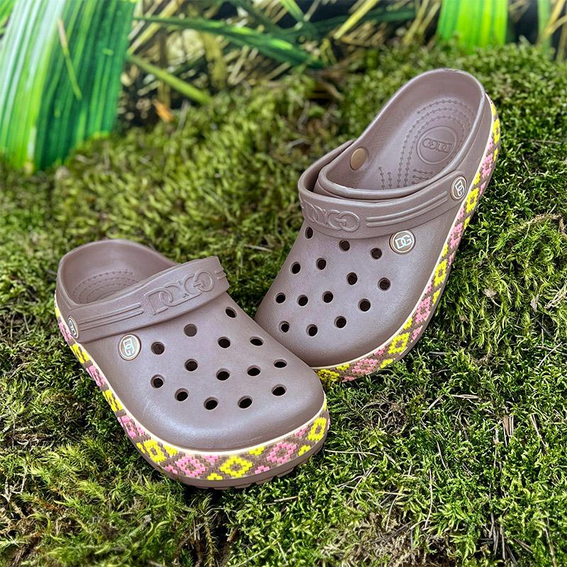 Крокси жіночі Dago Е-00422-6 p. 41 26,5 см Бежевий (74870731)