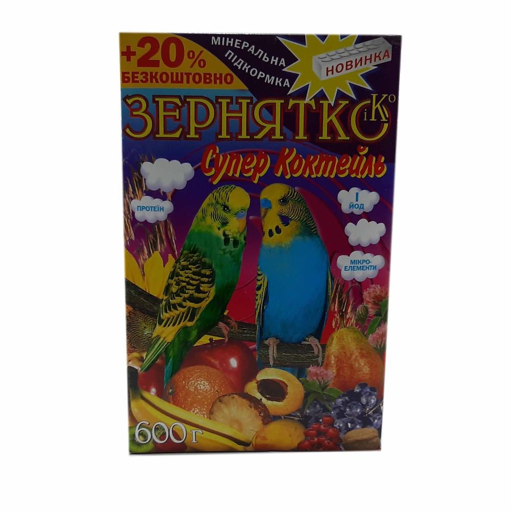 Корм для папуг Зернятко Супер-коктейль 600 г (00000002444)