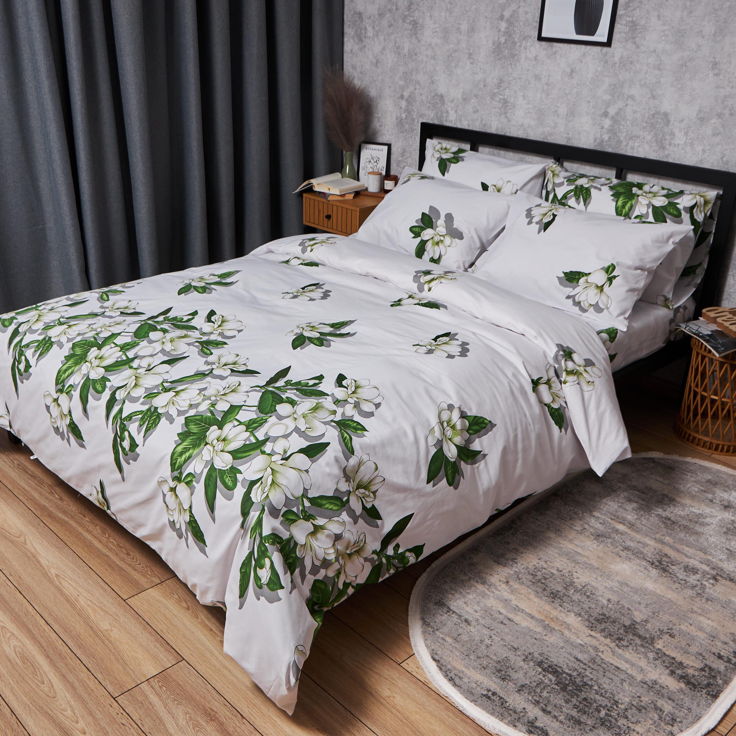 Комплект постельного белья Moon&Star Бязь Gold Люкс Wisteria White наволочки 2 шт. семейный 160х220х2 см (MS-820007487)