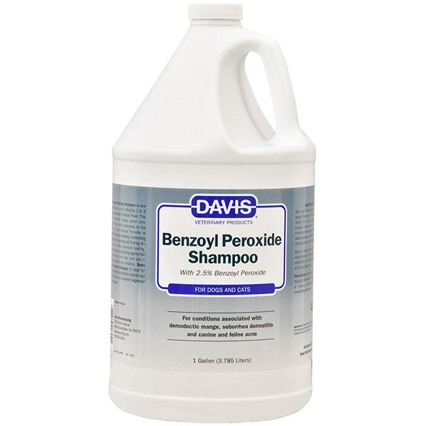 Шампунь для собак та котів з демодекозом та дерматитами Davis Benzoyl Peroxide 25% (BPSG)