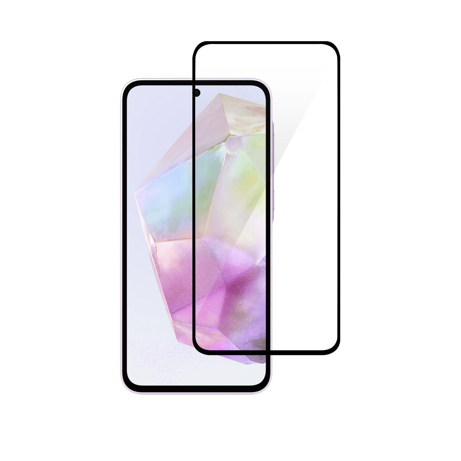 Защитное стекло 2E для Samsung Galaxy A35 5G Прозрачный с черным (2E-G-A35-SMFCFG-BB)