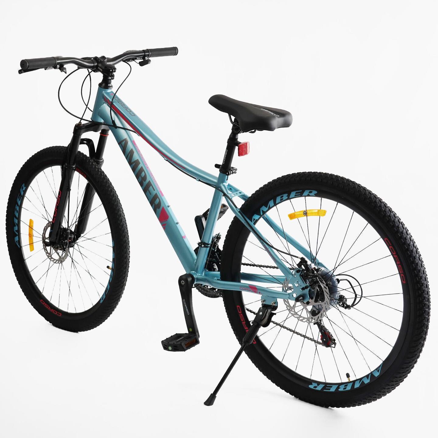 Велосипед горный Corso Amber 27,5" рама 15" Голубой - фото 3 Велосипед горный Corso Amber 27,5" рама 15" Голубой - фото 3