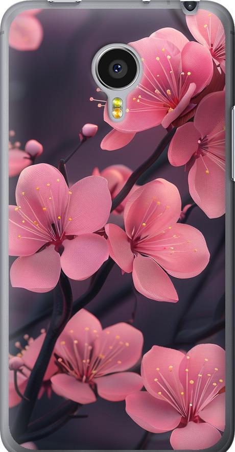 Чехол на Meizu MX4 PRO Пурпурная сакура (6075u-132-42517) Чехол на Meizu MX4 PRO Пурпурная сакура (6075u-132-42517)