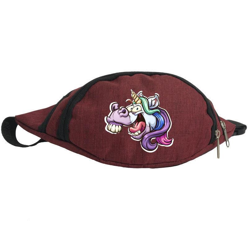 Поясна сумка-бананка Cappuchino toys Unicorn EDN 003 Червоний (1369989277)