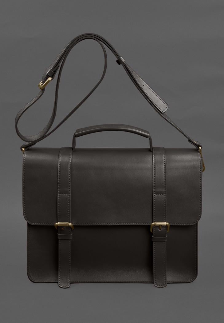 Сумка-портфель кожаная Porte Темно-коричневый (A-028783)