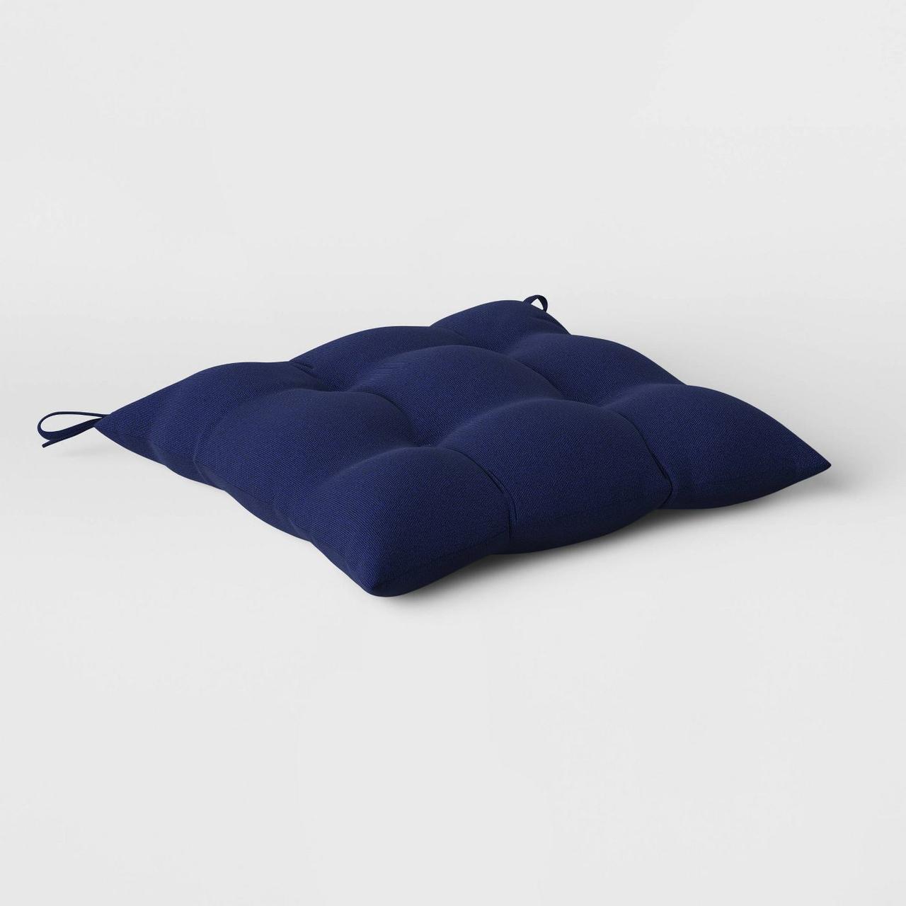 Подушка на стул/скамейку BIG YETI 50x5x50 см квадратная ткань дралон Темно-синий (1494317664) - фото 2