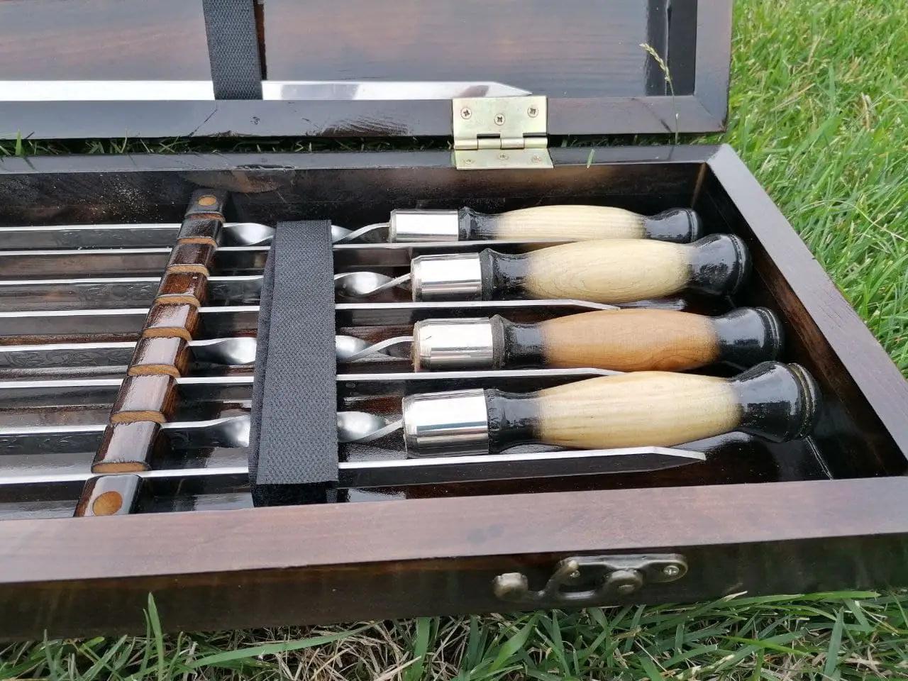 Набор шампуров Форест-8 elite в кейсе (10644965) - фото 5 Набор шампуров Форест-8 elite в кейсе (10644965) - фото 5