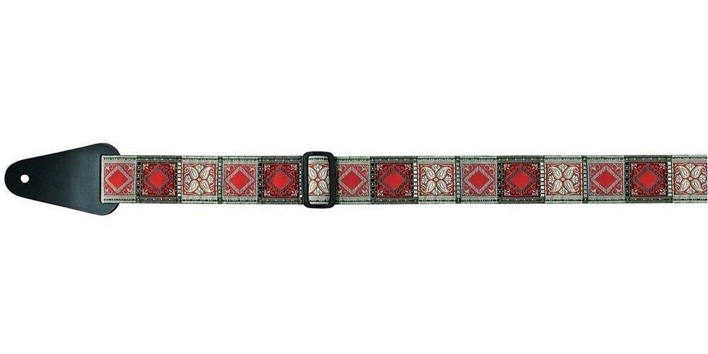 Ремень для гитары Fire&Stone Folk Jacquard Red/Silver/Black (G-531065)