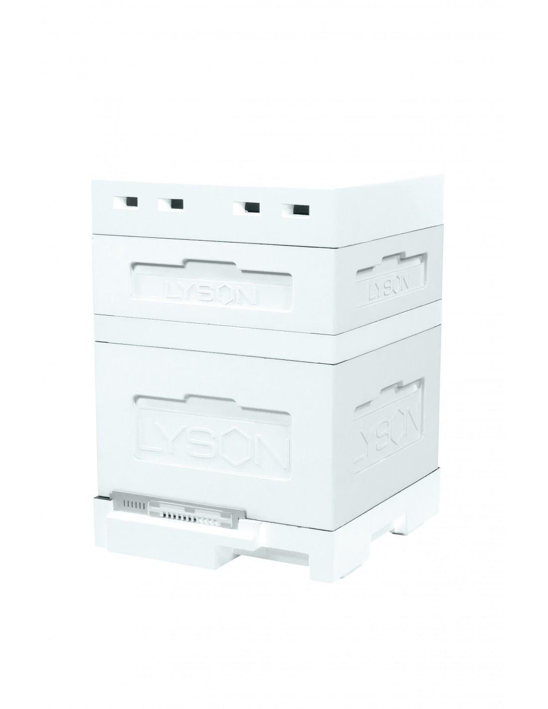 Вулик пінополістирольний Lyson Дадан на 12 рамок з гігієнічним дном на дві сім'ї нефарбований