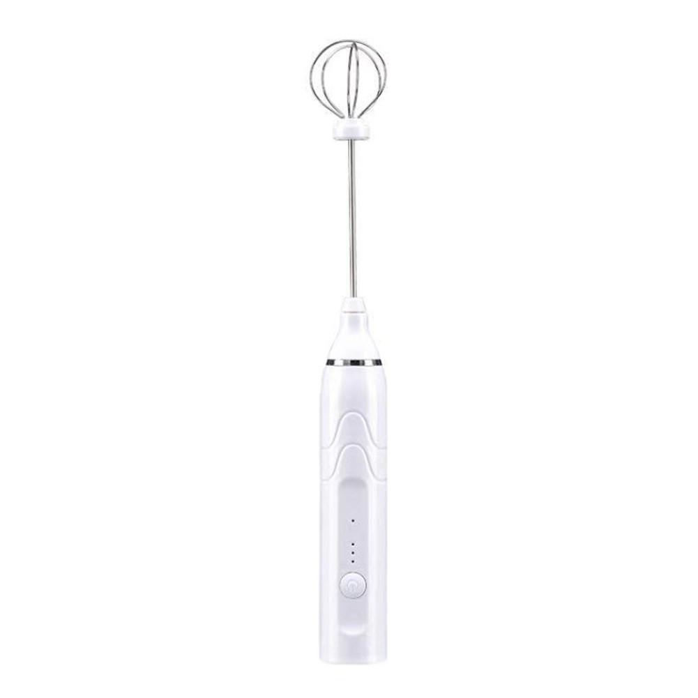 Пінозбивач ручний Rias USB Speed Adjustable Milk Frother 2 насадки White (3_02732)