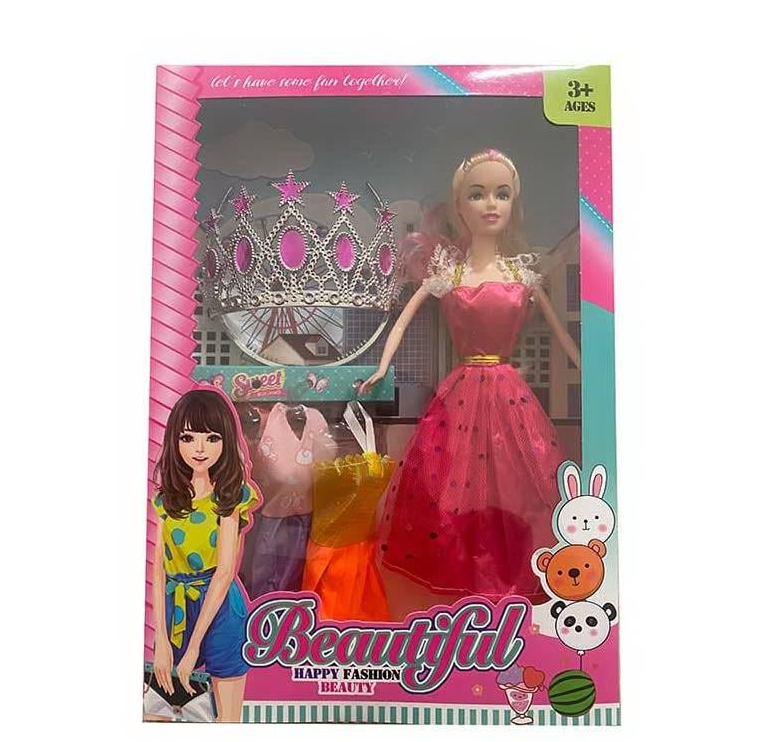 Кукла Star Toys Beautiful с платьями и короной (YX238B)