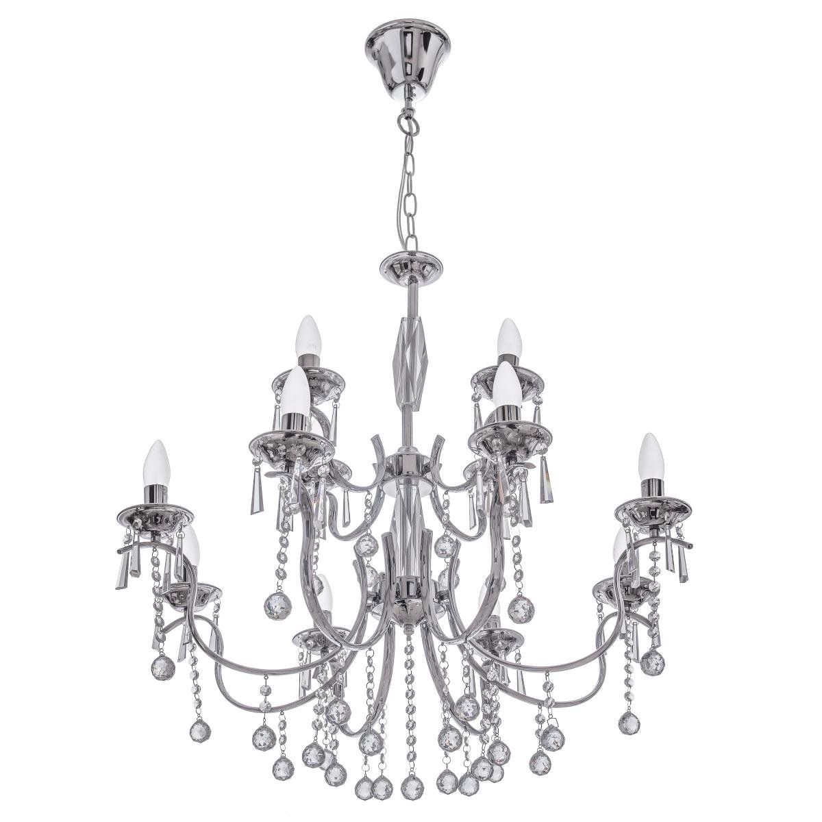 Люстра свеча подвесная хрустальная классическая Brille BR-01 313S/12